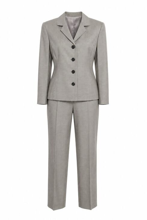 Ann Taylor Pants - Vintage Ann Taylor 100% Silk Pant Suit Micro Houndstooth Print M Size 8 EUC